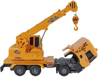 Scania LKW Kran Spielzeug Friktion orange Licht Ton Kinder-2