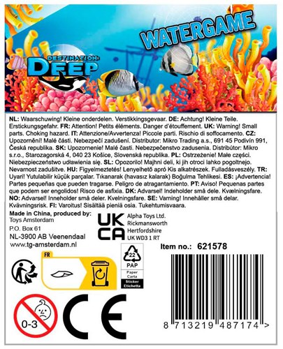 Zeedieren Wasser Geduldsspiel Spielzeug 14cm für Kinder-2