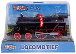 Locomotive jouet die-cast avec lumière et son, 14cm, train à rétrofriction