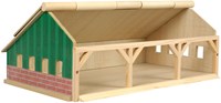 Kids GLOBE landwirtschaftliche Holzscheune Spielzeug 1:87 Traktoren-2