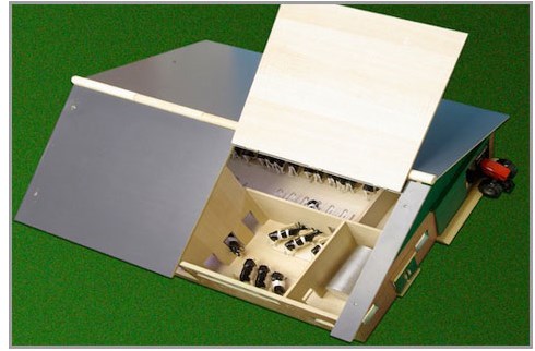 Kids GLOBE Kuhstall Bauernhof Spielzeug Holz Maßstab 1-32 Kühe-2