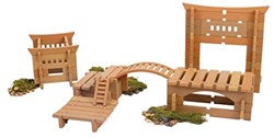 Guidecraft blocs de construction - design oriental - 132 pièces - jouet éducatif