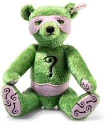 Steiff Plsch Batman, The Riddler Teddybr, khaki - 30 cm