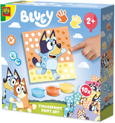 Ses Bluey set d'art peinture au doigt pour enfants jeu créatif