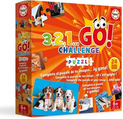 Educa Puzzle 3,2,1 Go Challenge - 24 Teile Karton Spiel