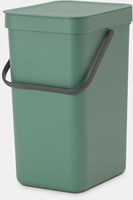 Brabantia afvalemmer Sort & Go 12L fir groen