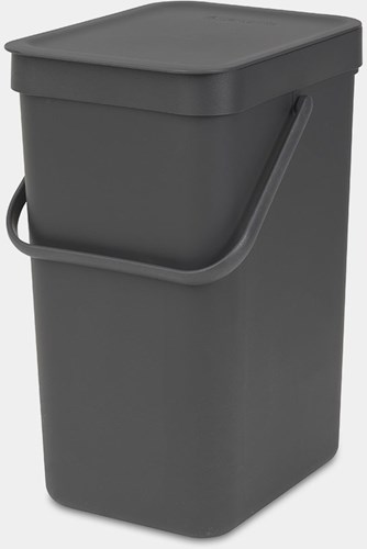 Brabantia Abfalleimer Sort & Go 12L grau - Mülleimer für Mülltrennung-2
