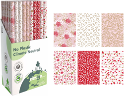 Design Group papier cadeau Romance papier d'emballage 200x70cm multi