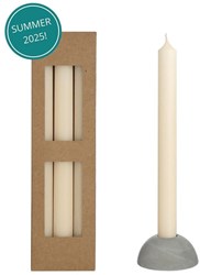 Dinerkaars Bliss crème set a 3 stuks