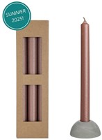 Dinerkaars Bliss roze set a 3 stuks