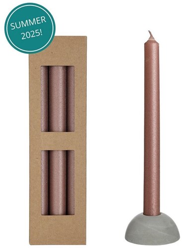 Dinerkaars Bliss roze set a 3 stuks