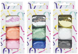 Design Group ruban cadeau décoration multi couleur 3x15m