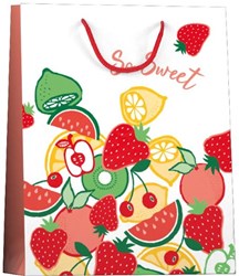 Design Group sac cadeau en papier - grand sac Summerfruits imprimé