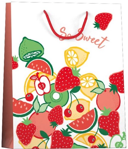 Design Group sac cadeau en papier - grand sac Summerfruits imprimé