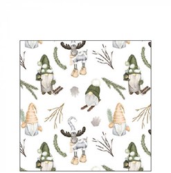 Ambiente Servietten Waldwichtel 25cm Papiertischdekoration