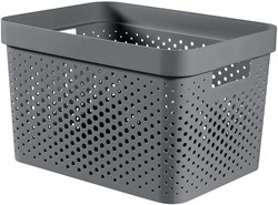 Curver Infinity Dots Opbergmand 17 l antraciet