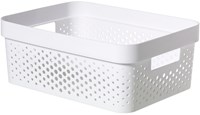 Curver infinity box dots 11L wit 36x27x14cm 100% recycled
