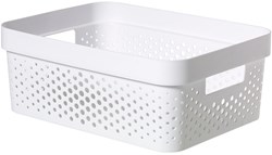 Curver infinity box dots 11L wit 36x27x14cm 100% recycled