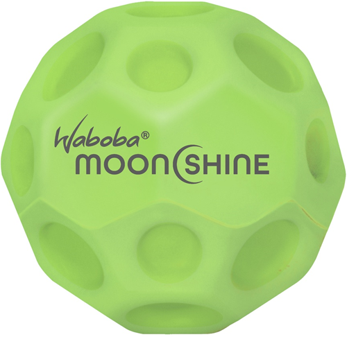 Waboba Moon Shine Ball grün - leuchtender Springball 63mm