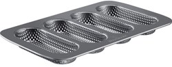 Westmark Baguette Backform Mini-Baguetteblech für 4 Brote