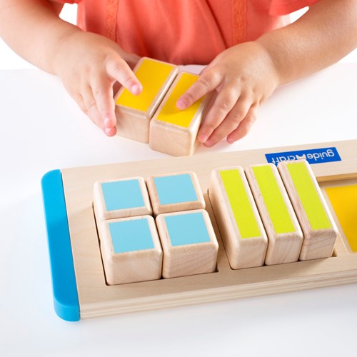 Guidecraft Lernspielzeug Quadrat Brüche Holzspiel für Kinder-3