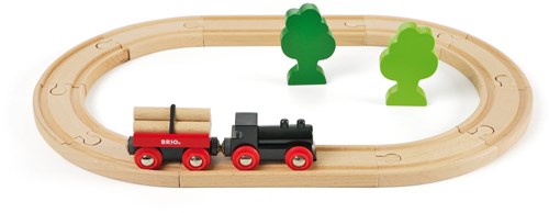 Brio Zugset mit Bäumen - Holzspielzeug Eisenbahn - 33042