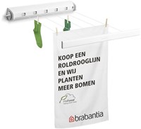 Brabantia Wäschespinne Wäscheleine 22 Meter weiß - platzsparender Trockenständer-3