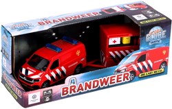 Kids GLOBE Volkswagen Feuerwehr Spielzeugauto mit Anhänger die-cast