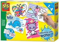 Ses 14454 My First Colouring Water - Fantasievolle Tiere