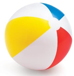 Intex ballon de plage vinyle coloré 51 cm - Ballon de plage gonflable