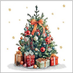 Ambiente Servietten Weihnachtsbaum 25cm Papiertischdekoration
