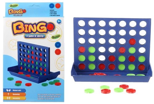 Kidsfun Spiel Vier gewinnt kompaktes Reisespiel