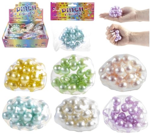 Kidsfun 12 zakjes Anti-stress parels in bal 4701