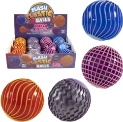 Kidsfun balles rebondissantes jouet 6 cm avec lumière - lot de 12