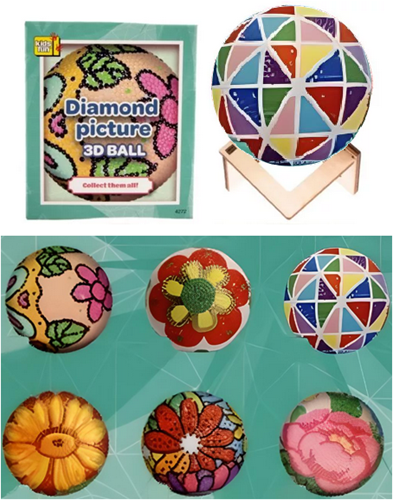 Kidsfun Diam.paint.3D Bal 10 cm, 6 ass. 4272