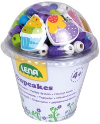 Kidsfun Cupcake gevuld met houten kralen 32001