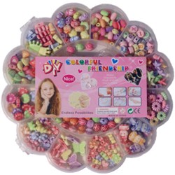 Kidsfun Kralenset in bloemdoosje 80 gram 9452