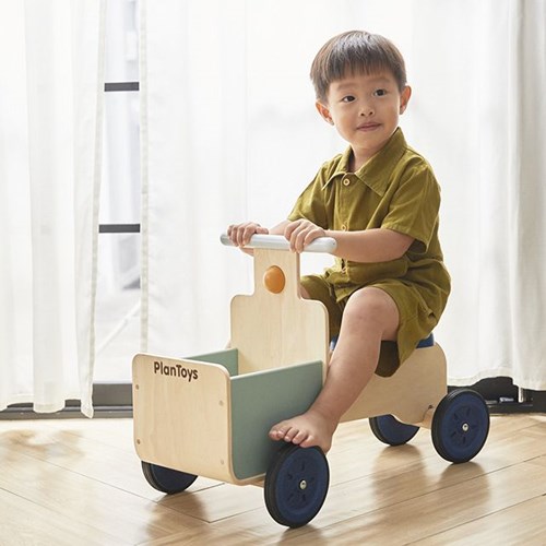 PlanToys Jouets en bois Vélo de livraison - Verger-2