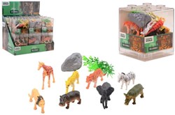 Johntoy Wildtiere Spielzeugset - 10 Stück - Animal World
