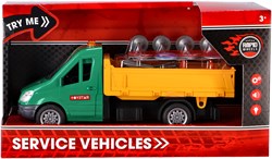 Rapid Wheels Spielzeugauto Baustelle mit Licht und Sound Friktion