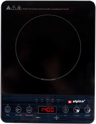 Alpina Induktionskochplatte - 1-Platten Kochfeld 2000W schwarz - tragbar