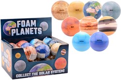 Johntoy explorer balles planétaires jouet présentoir 24 pièces 6 cm