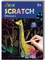 AVENIR Scratch Art Book Mini A6 - Dinosaures
