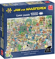 Jumbo Jan van Haasteren Puzzle Gartencenter 1000 Teile Cartoon