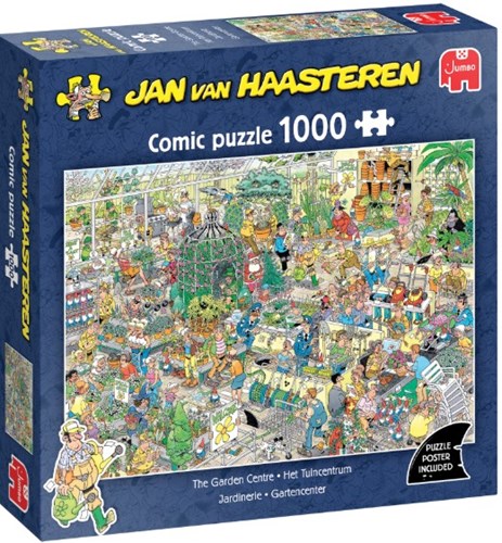 Jumbo Jan van Haasteren Puzzle Gartencenter 1000 Teile Cartoon