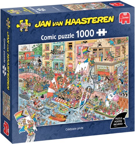 Jumbo Puzzle Celebrate Pride - Jan van Haasteren 1000 Teile Cartoon