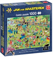 Jumbo Puzzle Jan van Haasteren Hundesport 1000 Teile Cartoon