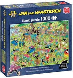 Jumbo Puzzle Jan van Haasteren Hundesport 1000 Teile Cartoon