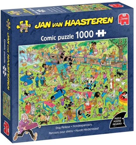 Jumbo Puzzle Jan van Haasteren Hundesport 1000 Teile Cartoon