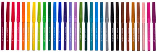 Bruynzeel Filzstifte-Set - 30 Farben Filzstifte im Etui-2